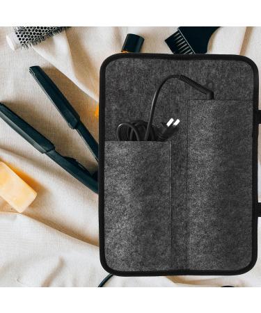 Universal Curling Iron & Hair Straightener Protective Cover - Organizer Bag for Curling Iron Hair Curler & Hair Dryer - Travel Friendly Styling Bag - Buy Online on SooperMarket.com