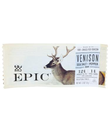 EPIC PROVISIONS Sea Salt & Pepper Venison Bar, 1.3 OZ