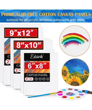 ESRICH Acrylic Paint Canvas Set - 42 Piece Premium Kit with Easel, 24 Colors, 10 Brushes, 6 Canvases - Painting Supplies for Kids, Students, Artists & Beginners - Buy Online on SooperMarket.com