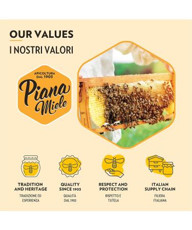 PIANAMIELE - Millefiori Honey in Squeezer Bottle of 380 gr Millefiori Liquid Honey Origin EU (Hungary-Italy) Amber Color Convenient Size with Stopper Dispenser Save Drop MILLEFIORI HONEY EU - Buy Online on SooperMarket.com