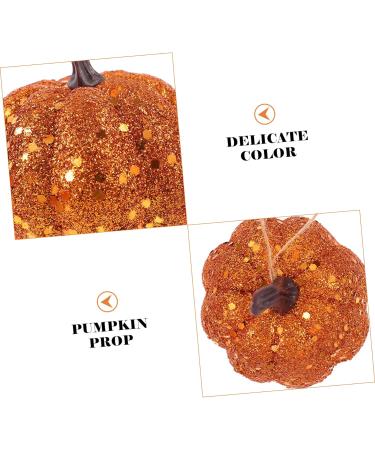IMIKEYA 10pcs Foam Pumpkin Mini Artificial Pumpkins Mini Pumpkins Glitter Pumpkins Small Pumpkin Decor Small Artificial Pumpkins Harvest Pumpkins Fall Decor Powder Little Pumpkin Orange 6.3CM - Buy Online on SooperMarket.com