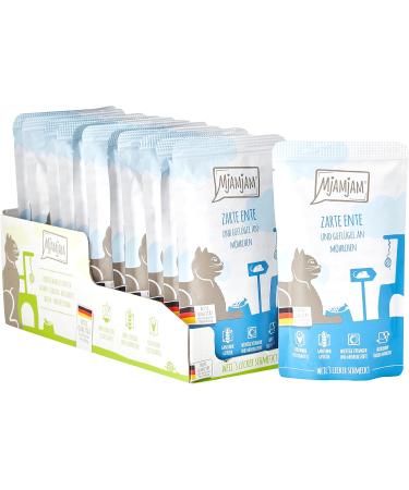 Mjamjam Cat Wet Food Mix Package IV - 12 x 125g Premium Duck & Poultry with Carrot - 1.5kg Bundle for International Shipping - Buy Online on SooperMarket.com