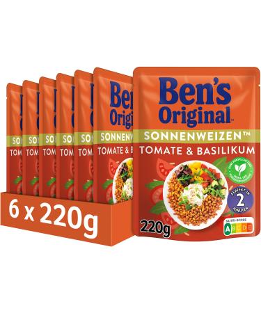 Ben's Original Express Sun Wheat Tomato Basil 6 Packs (6 x 220g) 220 g (Pack of 6) Tomato Basil Single