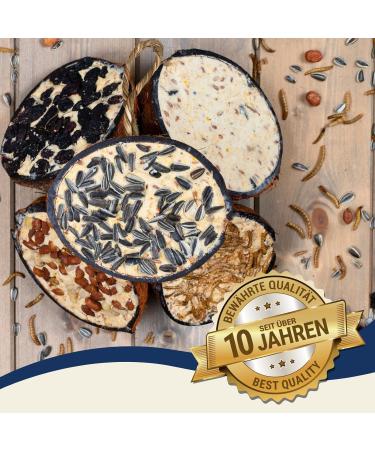 Buy Lyra PET 2x10 Coconut Filled Bird Feed | Fat-Rich Wild Bird Food with Toppings | Year-Round Nutrition | Vitamins & Protein for Wild Birds - Buy Online on SooperMarket.com