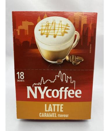 NY Coffee Latte Caramel Flavour 18 x 14g sachets in each box total 36 - Buy Online on SooperMarket.com