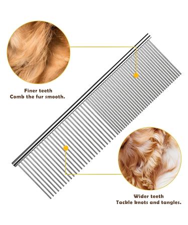 Redreo Stainless Steel Pet Comb for Dogs - Effective Deshedding & Knot Removal Tool for Poodles & All Breeds - Buy Online on SooperMarket.com