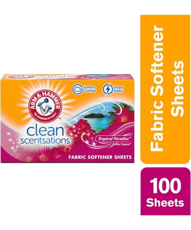 ARM & HAMMER Tropical Paradise Fabric Softener Sheets - 100 Count | International Shipping Available - Buy Online on SooperMarket.com