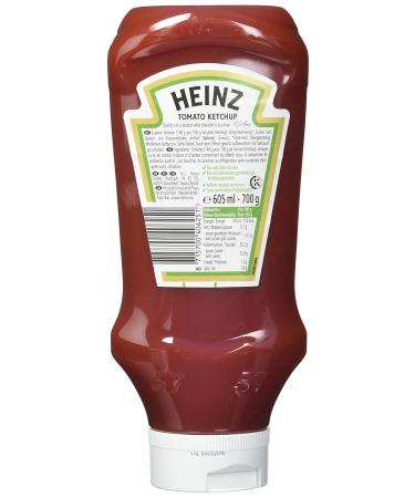 Heinz Tomato Ketchup Upside Down Dosing Bottle - Pack of 5 (605 ml Each) | International Shipping Available - Buy Online on SooperMarket.com