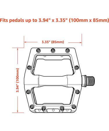 Granite Pita Bicycle Pedal Covers - Heavy Duty Protection for Bike Transport - Black Large - Buy Online on SooperMarket.com