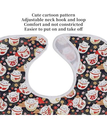 Adult Foldable Bib Soft Clothing Protector Bib for Dinner (Cat) - Buy Online on SooperMarket.com