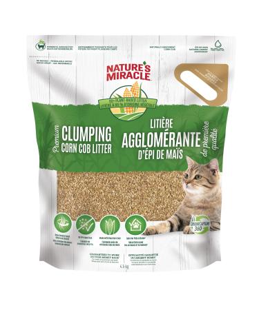 Nature's Miracle Premium Corn Cob Litter 10lbs 4.5 gg Bilingual Packaging
