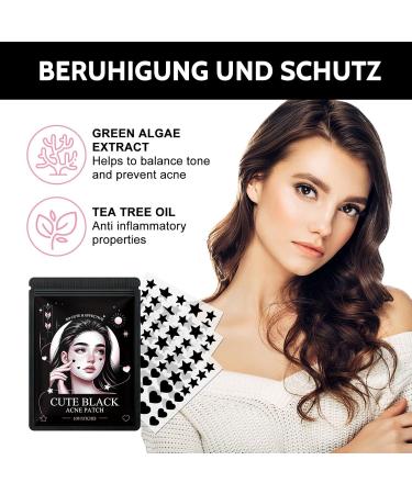 Shefave Pimple Patch 108pcs - Cute Black Acne Patches for Day & Night Care | Hydrocolloid Facial Treatment for Fast Pimple Relief - Buy Online on SooperMarket.com