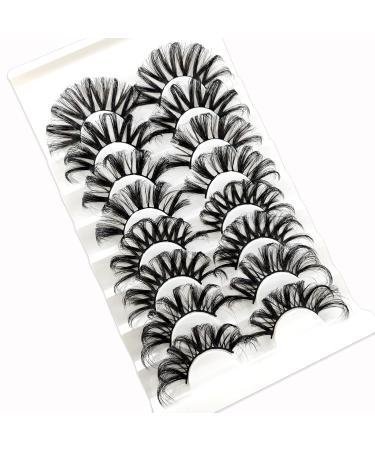 25mm 3D Fluffy Mink Lashes - 8 Pairs of Dramatic Faux Mink Eyelashes for Big Eye Makeup | Heracks - Buy Online on SooperMarket.com