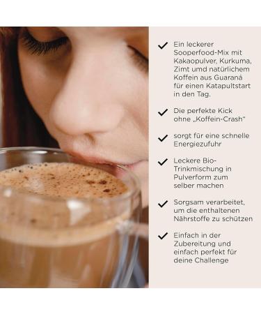 Sooper Food Cocoa Wach - Zimt - Kurkuma Powder | Bio Vegan Chocolate Nut for Fast Energy - 250g - Buy Online on SooperMarket.com