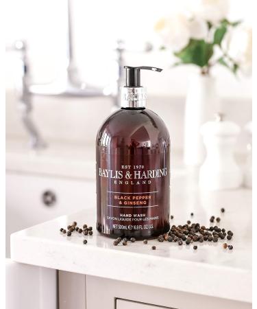 Baylis & Harding Black Pepper & Ginseng 16.9 oz Hand Wash (Pack of 3) - Men's Luxury Hygiene Set - Buy Online on SooperMarket.com