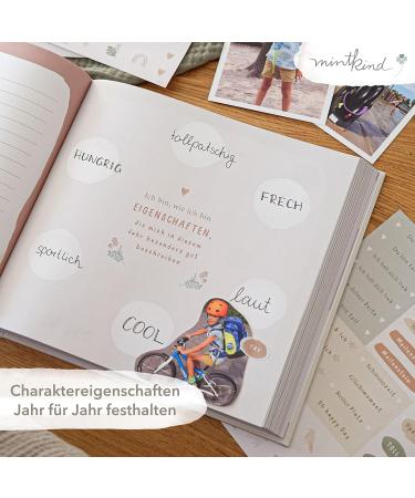 mintkind 'My Childhood' Memory Album - Forest Design | Perfect Photo Album for Kids' First 10 Years | Ideal Birth Gift & Baby Book - Buy Online on SooperMarket.com