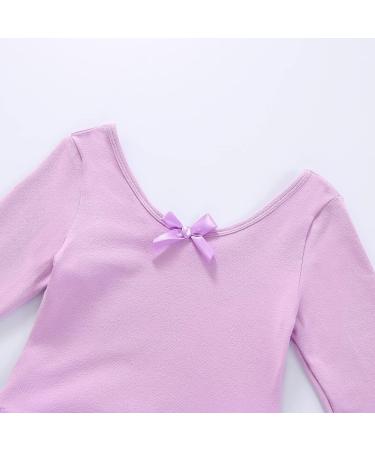 Vivifayee Girls Dance Leotard Ballet Tutu Dress 3-4T Purple - Long Sleeve - Buy Online on SooperMarket.com
