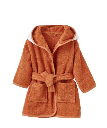 Vertbaudet Baby Bathrobe Fox ko-Tex 18 Months Orange