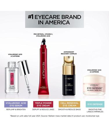 L'Oreal Revitalift Triple Power Eye Treatment 0.5 oz | Anti-Aging Eye Cream - Buy Online on SooperMarket.com