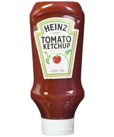 Heinz Tomato Ketchup upside down dosing bottle pack of 5 (5 x 605 ml) 605 ml (pack of 5)