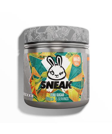 SNEAK | Electric Mango Edition | In-Game Focus Boost Energy Drink Zero Sugar Low-Calorie Vegetarian | 15 Servings Electric Mango 150.00 g (Pack of 1)