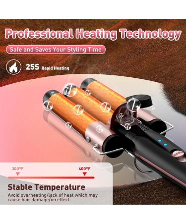 5 in 1 Wand Curling Iron Set - Interchangeable Ceramic Curlers Dual Voltage Hair Waver & Quick Heating Tool - Perfect for International Shipping - Buy Online on SooperMarket.com