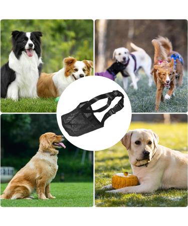 Professional Dog Muzzle - Breathable Adjustable Network for Medium & Large Dogs | Prevent Biting Chewing & Barking - Buy Online on SooperMarket.com