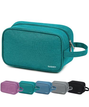 Travel Toiletry Wash Bag for Women Traveling Dopp Kit Makeup Bag Organizer for Toiletries Accessories Cosmetics (Teal) A-teal