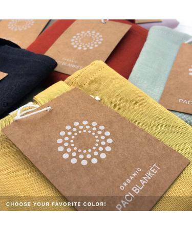 Indi by Kishu Baby Organic Paci Blanket - Fairtrade GOTS Certified Cotton Muslin Mini Baby Blanket (Sage) - Buy Online on SooperMarket.com