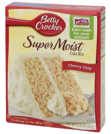 Betty Crocker Super Moist Cherry Chip Cake Mix 15.25 oz - Delicious & Easy to Bake - Buy Online on SooperMarket.com