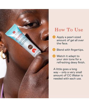 Erborian CC Water with Centella Asiatica & Hyaluronic Acid Korean Skincare Skin Perfector Chocolat 0.50 oz - Buy Online on SooperMarket.com