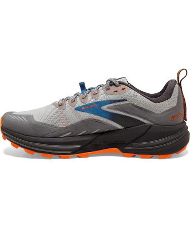 Brooks Cascadia 16 Men's Trail Running Shoe - Oyster Mushroom/Alloy/Orange - Size 12 - Buy Online on SooperMarket.com