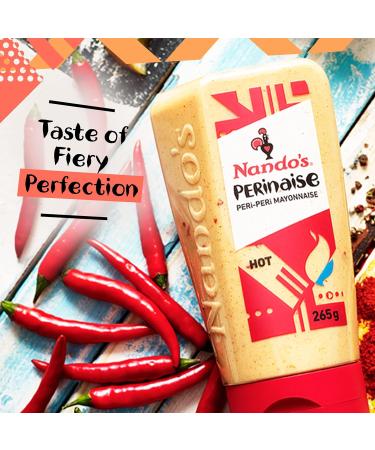 Nando's Perinaise Hot Mayonnaise 265g - Spicy Condiment (Pack of 1) - Buy Online on SooperMarket.com