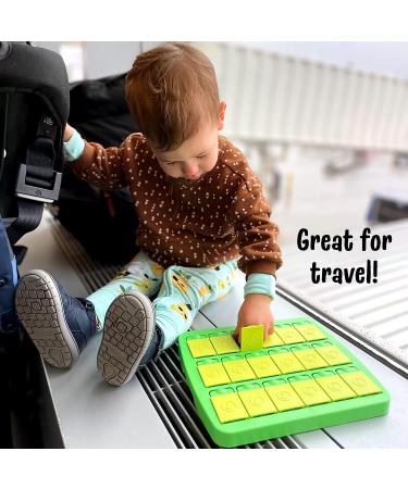 Genuine Fred MATCH UP Memory Snack Tray Green - 10 x 8.75 Inches | Travel-Friendly Design - Buy Online on SooperMarket.com