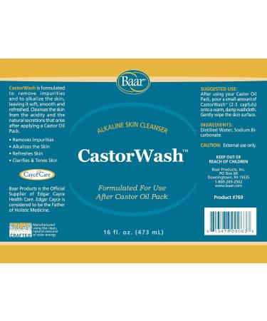 Buy Baar Castor Wash 16 oz - Premium Quality for Healthy Skin | International Shipping Available - Buy Online on SooperMarket.com