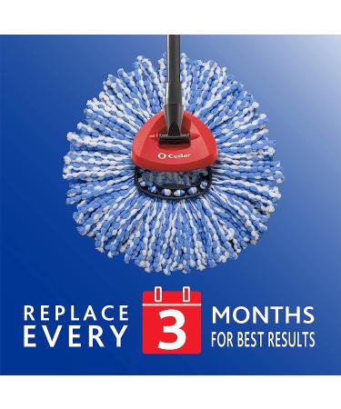 O-Cedar RinseClean Spin Mop Microfiber Refill 1 CT - 2 Pack - Buy Online on SooperMarket.com