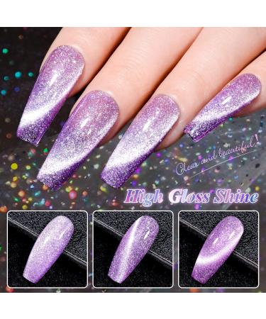 MEET ACROSS UV Nail Polish Set Cat Eye Magnetism Gel Nail Polish Set Sky Effect Colourful Soak Off UV/LED Gel Nail Polish Kit Nail Art Gift Kit 6 Colours with Free Magnet Stick Multicolor - Buy Online on SooperMarket.com