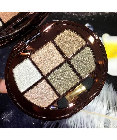 UIFCB Glitter Eyeshadow Palette - 6 Color Sparkle Shimmer Makeup Set (Type 3) - Buy Online on SooperMarket.com