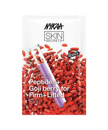 Nykaa Naturals Skin Secrets Bubble Sheet Mask Peptides and Goji Berry 0.67 oz - Collagen Boosting Sheet Face Mask - Moisturizing Facial Sheet Mask