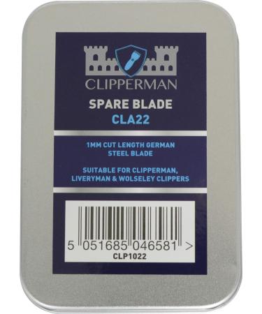 Clipperman Unisex's CLP1022 Cla22 German Steel Blade Set Clear Regular