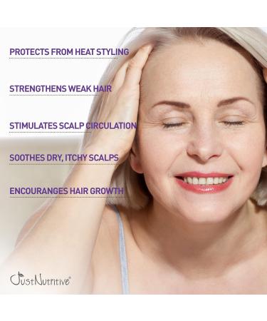 Just Nutritive Women's Hair Treatment Oil - Nourishing & Strengthening for Thinning Hair 4 oz - SLS & Chemical Free Ideal for Hair Loss Regrowth - Buy Online on SooperMarket.com