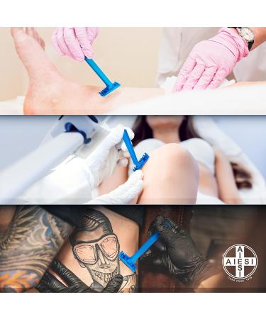 AIESI Disposable Razors - 2 Blades Non-Sterile (Pack of 100) | Ideal for Travel & Personal Care International Shipping Available - Buy Online on SooperMarket.com
