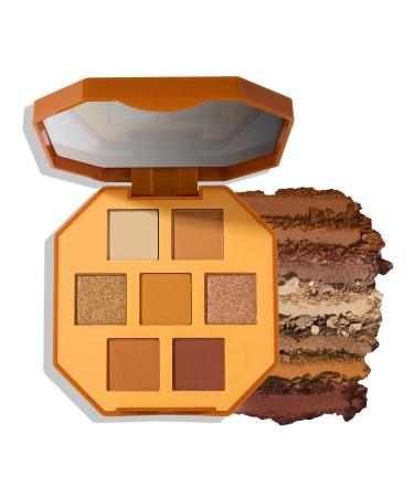 Julep Eyeshadow 101 Pro Powder Palette -Turmeric Latte - 7 Shade Matte & Shimmer Eyeshadows - Great for travel- Blendable & Buildable Eye Makeup Palette Turmeric Latte 7 Shade Matte & Shimmer Pro