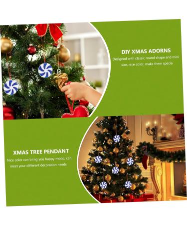 Alipis 100 Pcs Round Crafts Beads Winter Christmas Tree Accessories Mint Christmas Socks Christmas Tree Pendant Candy Charm Decorations DIY Charms Candy Accessories Scattered Beads - Buy Online on SooperMarket.com