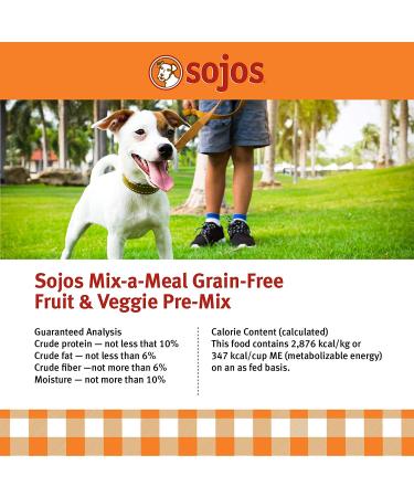 Sojos Mix-A-Meal Pre-Mix Natural Dehydrated Dog Food 8lb Grain-Free Formula (1 Pack) - Buy Online on SooperMarket.com