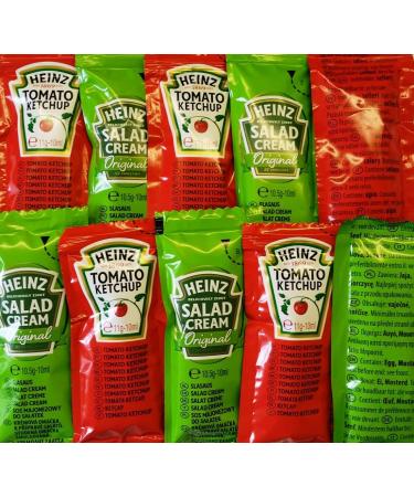 Heinz Selection 12 x 11g Ketchup & 12 x 10.5g Salad Cream (24 sachets)