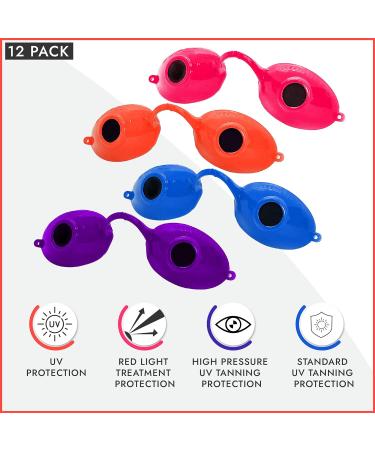 Super Sunnies UV Eye Protection Goggles - FDA Compliant | 12 Pack Mixed Eyeshields - Buy Online on SooperMarket.com