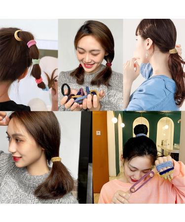Buy 160 Pieces of Colorful Hair Ties for Women | Premium Rubber & Cotton Bands | Elastic Braid Hair Accessories - International Shipping Available - Buy Online on SooperMarket.com
