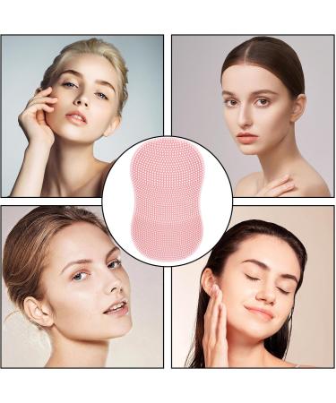 Face Cleansing Brush Small Deep Cleaning Face Brush Silicone Scrubber - Ergonomic Grip Women Men Face Scrubber for Massaging for Travelling Dormitory Pink - Buy Online on SooperMarket.com