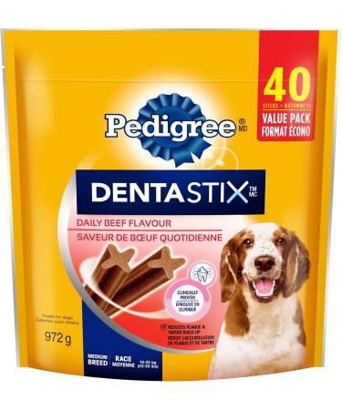 PEDIGREE Chopped Adult Wet Dog Food Ground Dinner Chicken and Filet Mignon 375g Can (24 Pack) & DENTASTIX Oral Care Adult Dog Treats for Medium Dogs - Beef 40 Sticks Chicken & Filet Mignon + Treats 375 g (Pack of 24) - Buy Online on SooperMarket.com